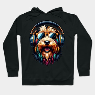 Otterhound as Smiling DJ with Headphones and Sunglasses Hoodie